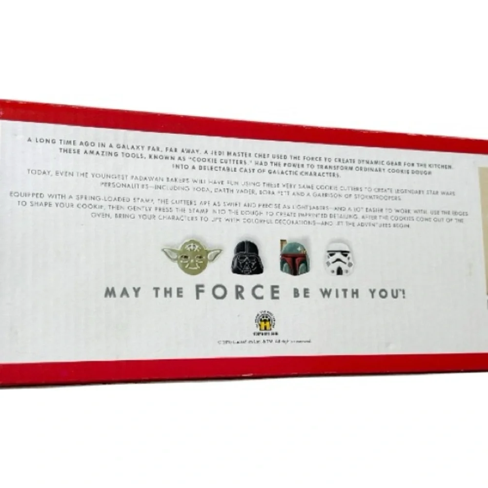 William-Sonoma Star Wars press and stamp plunger cookie Cutters ( 2 )sets of 4